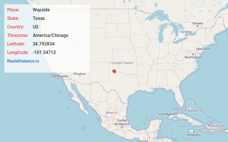 Map of Wayside