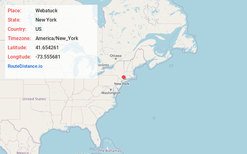 Map of Webatuck
