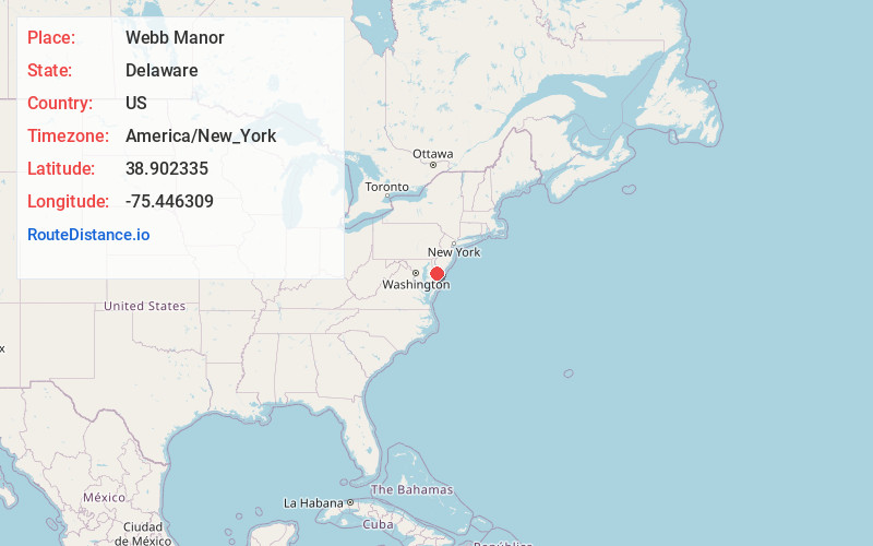 Map of Webb Manor
