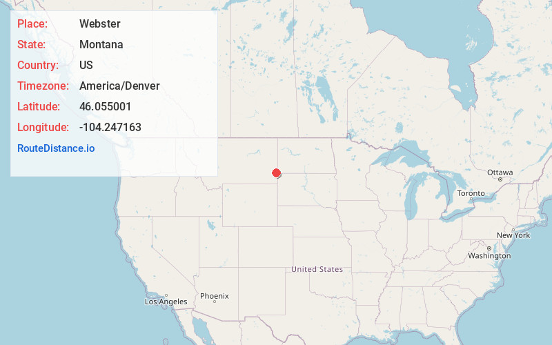 Map of Webster