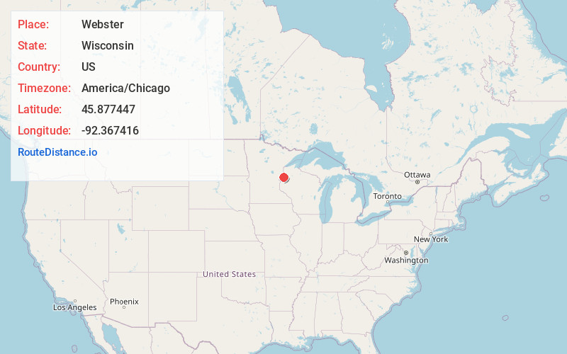 Map of Webster