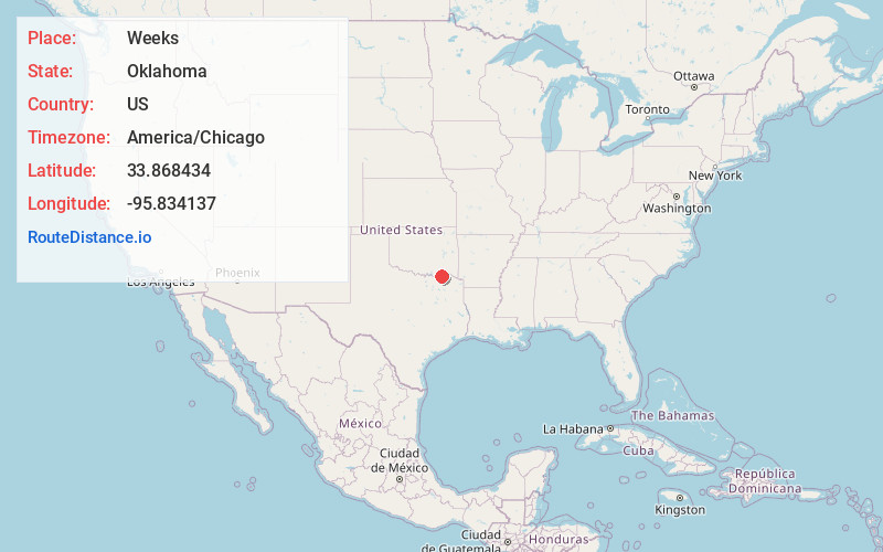 Map of Weeks