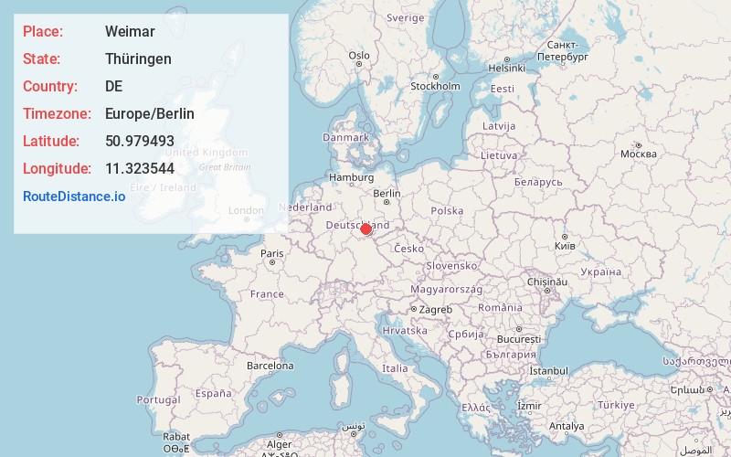 Map of Weimar