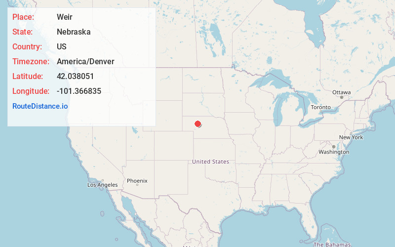 Map of Weir