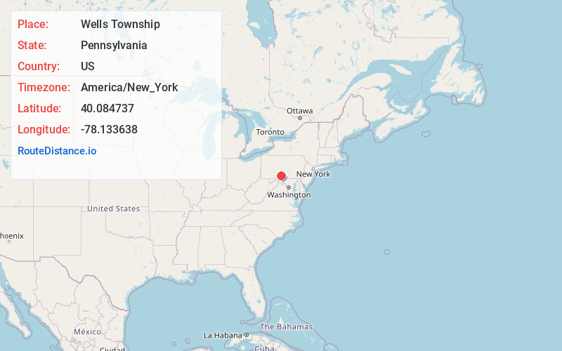 Map of Wells Township