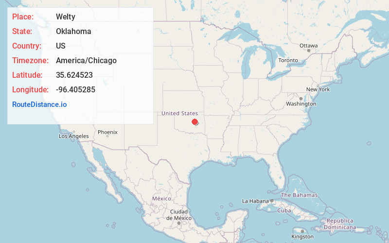 Map of Welty