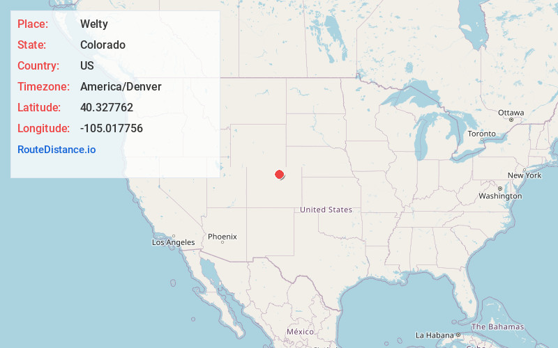 Map of Welty