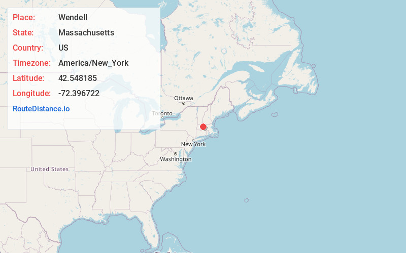 Map of Wendell