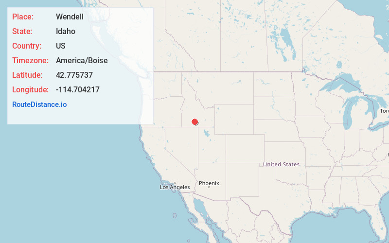 Map of Wendell