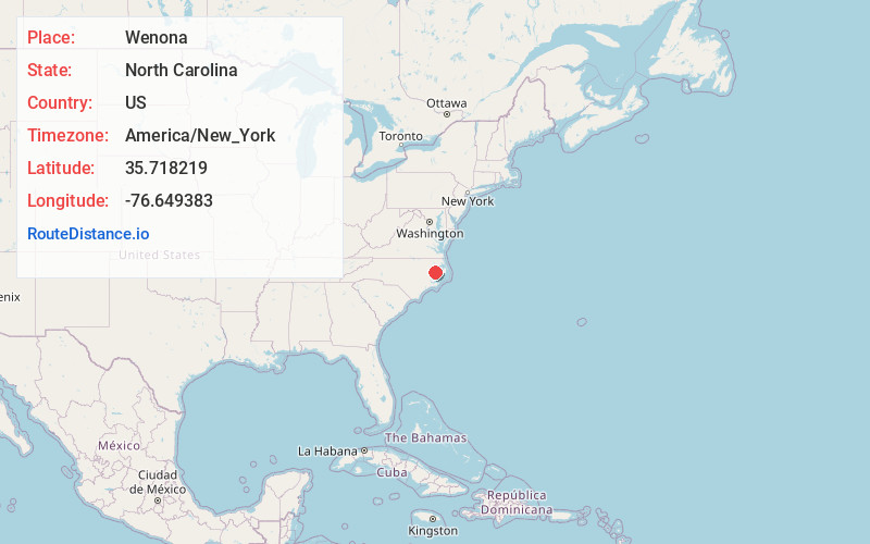 Map of Wenona