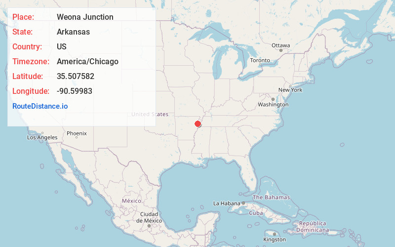 Map of Weona Junction