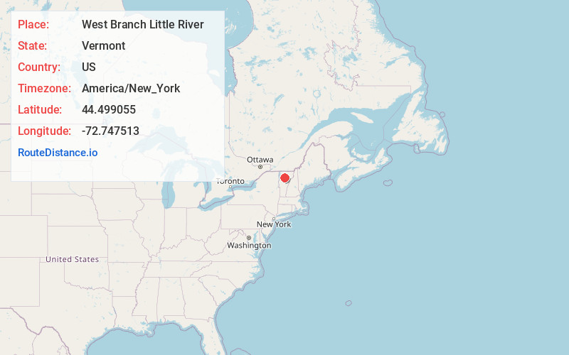 Map of West Branch Little River