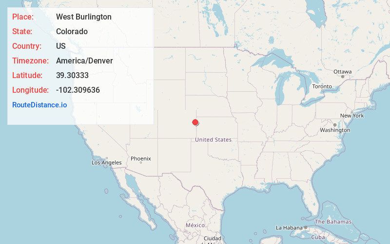 Map of West Burlington