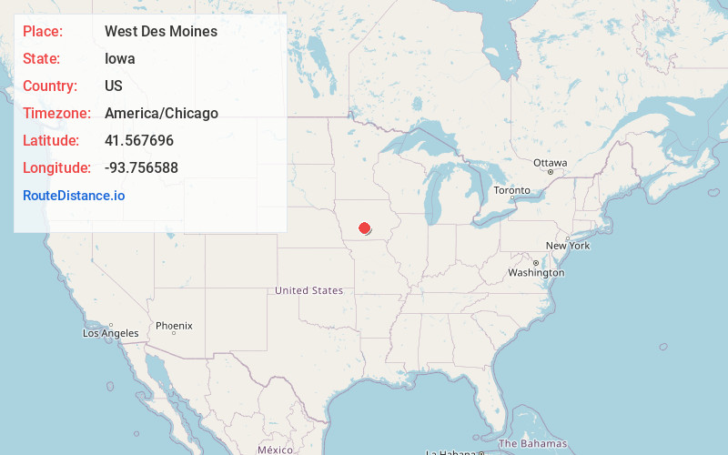 Map of West Des Moines