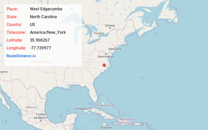 Map of West Edgecombe