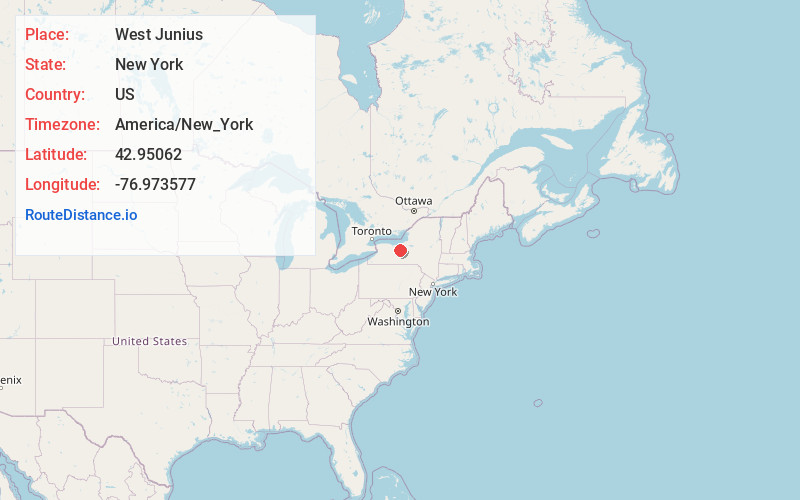 Map of West Junius