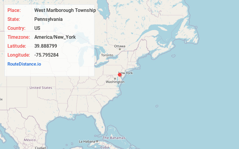 Map of West Marlborough Township