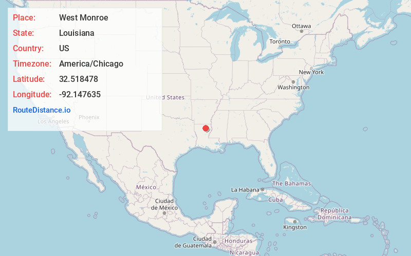Map of West Monroe
