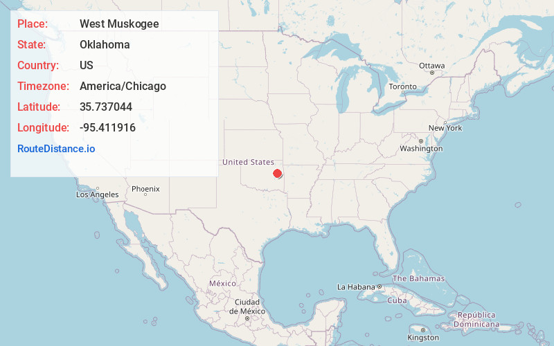 Map of West Muskogee