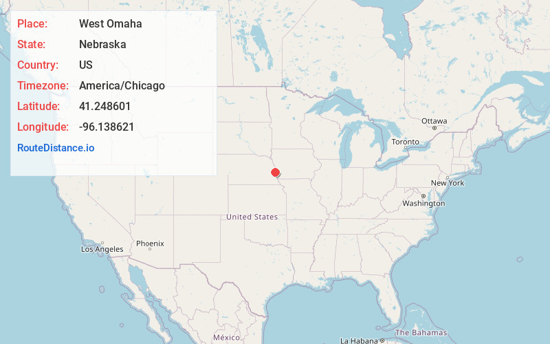 Map of West Omaha
