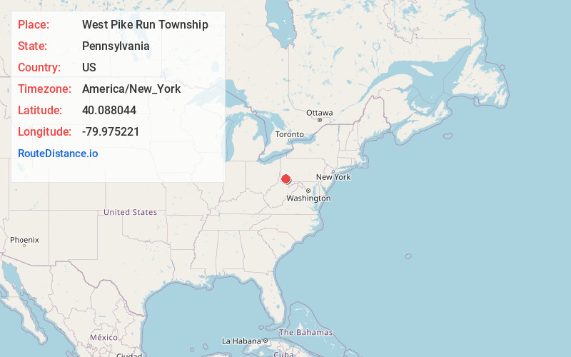 Map of West Pike Run Township