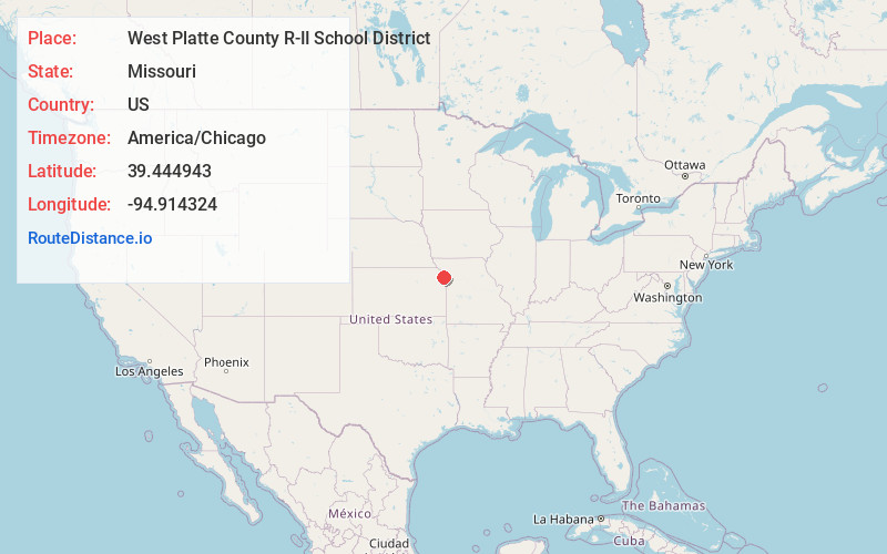 Map of West Platte County R-II School District