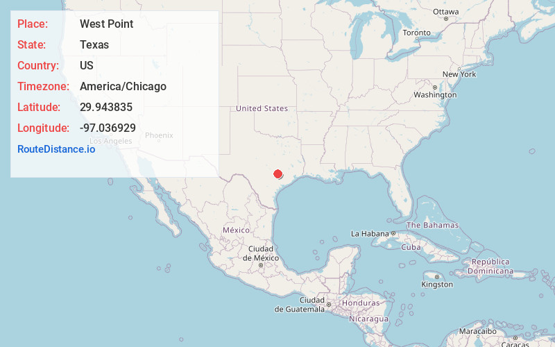 Map of West Point