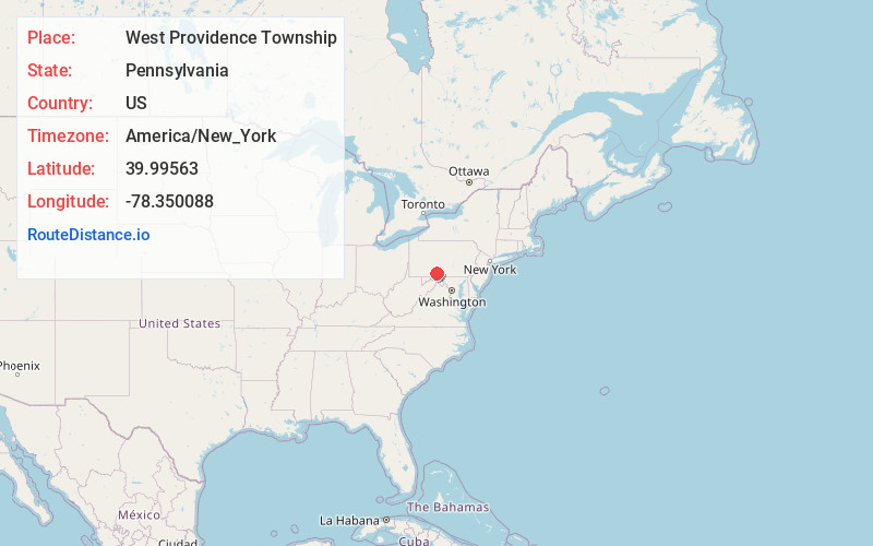 Map of West Providence Township