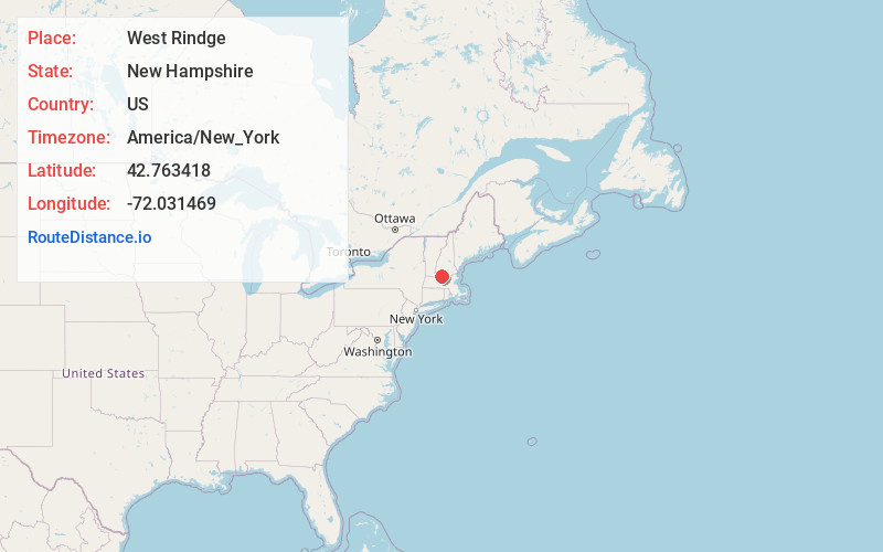 Map of West Rindge