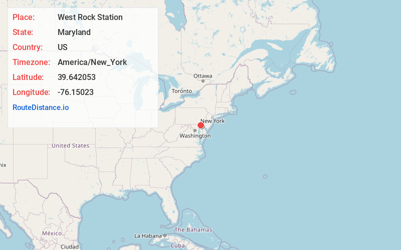 Map of West Rock Station