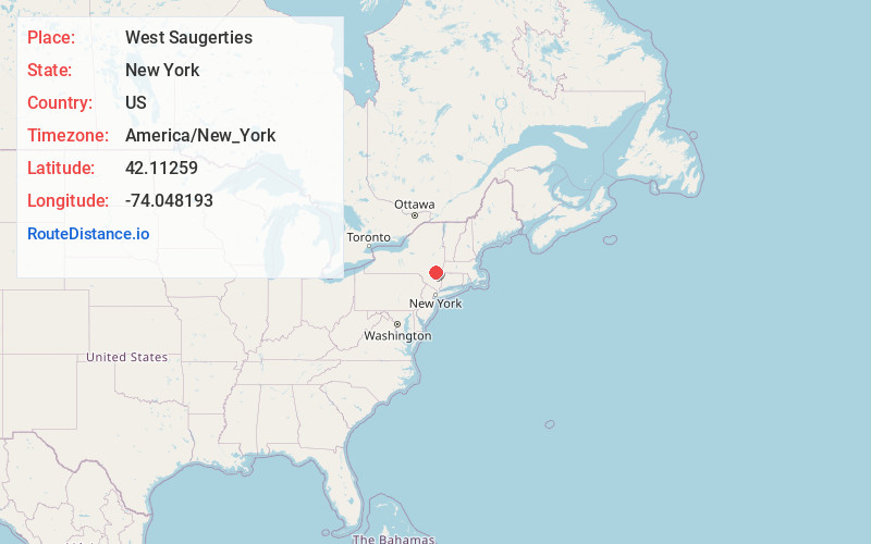 Map of West Saugerties