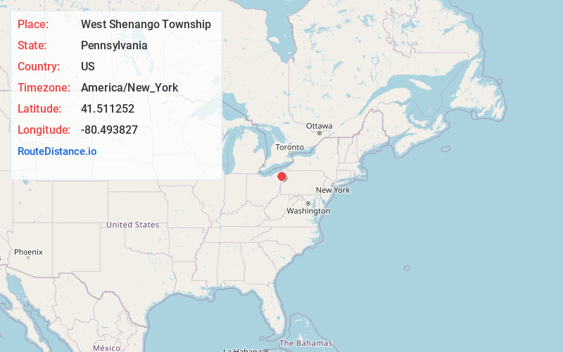 Map of West Shenango Township