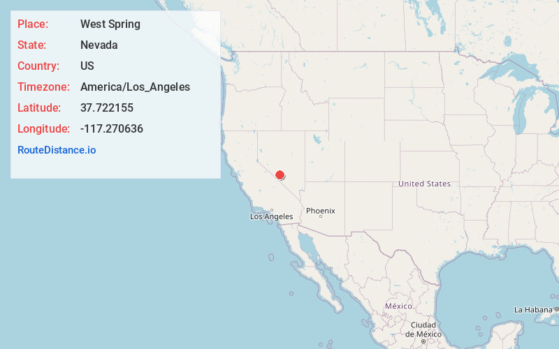 Map of West Spring