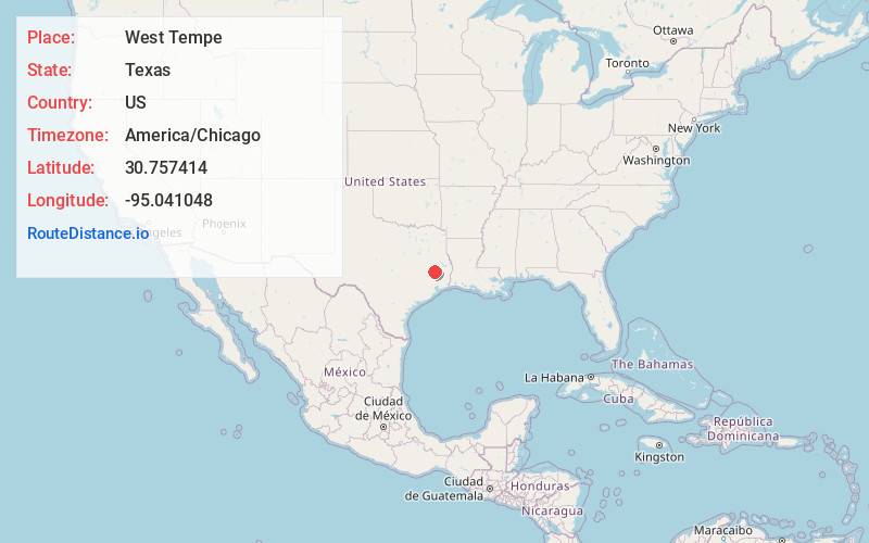 Map of West Tempe
