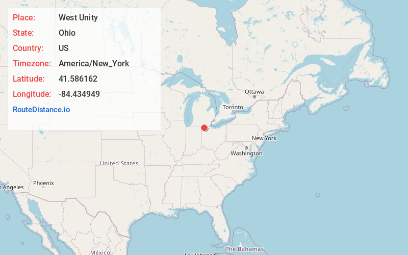 Map of West Unity