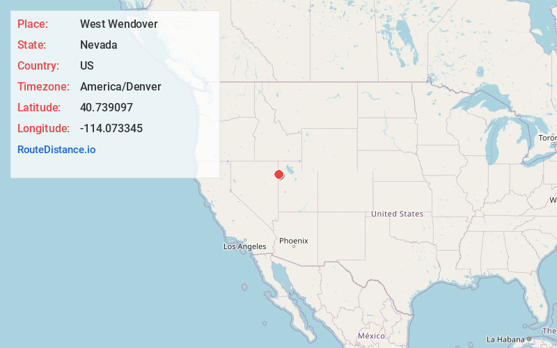 Map of West Wendover