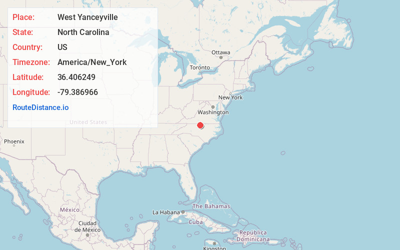 Map of West Yanceyville