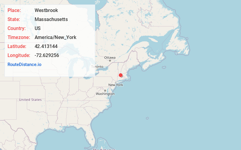 Map of Westbrook