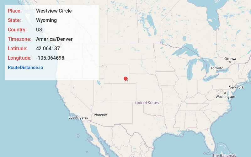 Map of Westview Circle