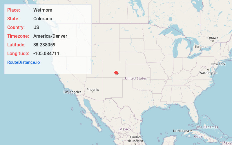 Map of Wetmore
