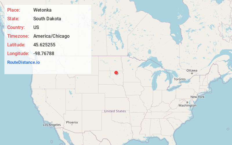 Map of Wetonka