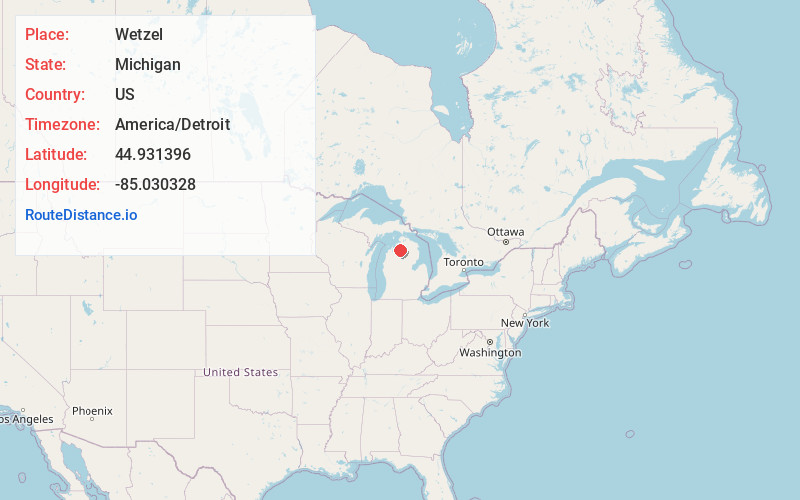 Map of Wetzel