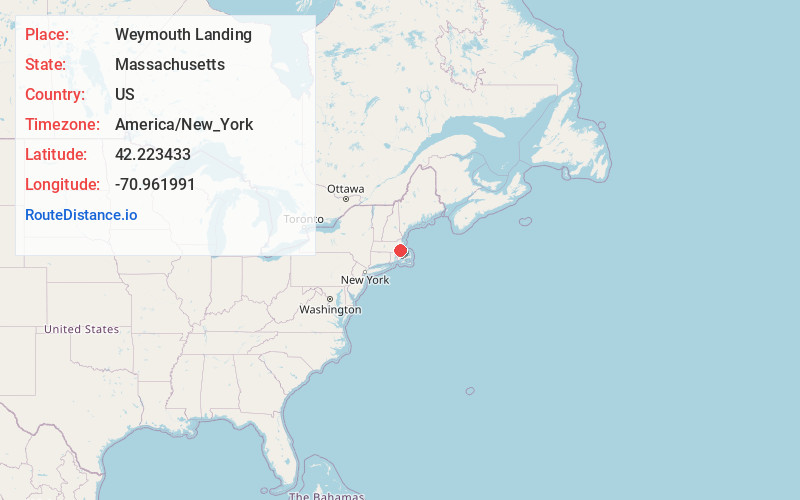 Map of Weymouth Landing