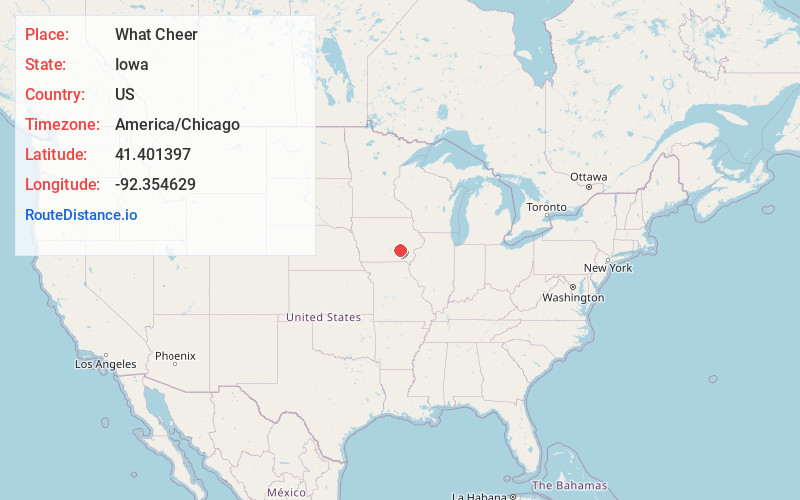 Map of What Cheer