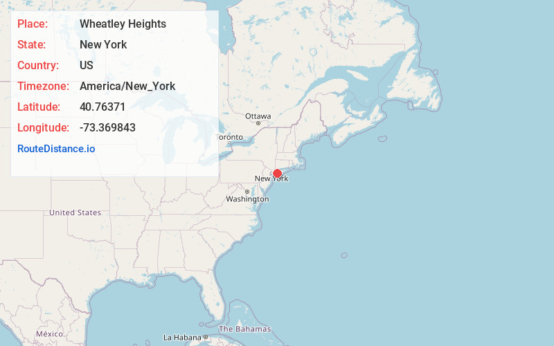Map of Wheatley Heights