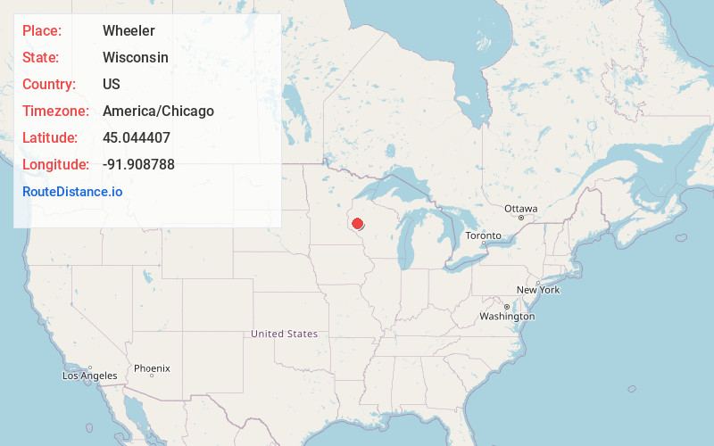 Map of Wheeler