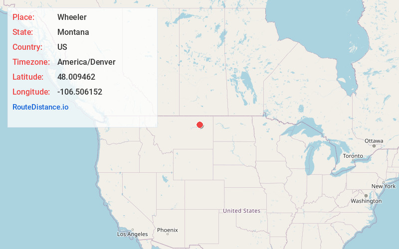 Map of Wheeler
