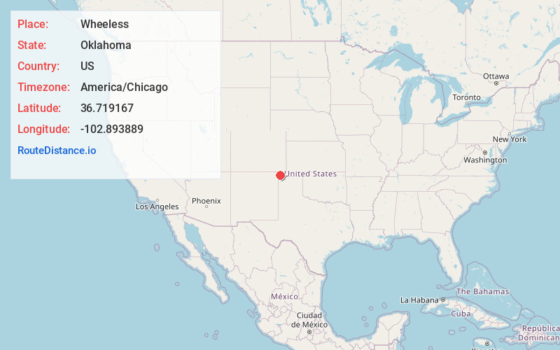 Map of Wheeless