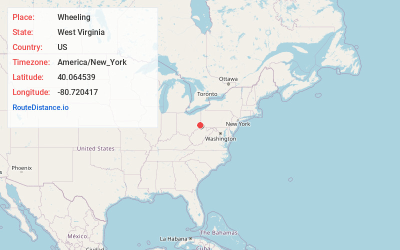 Map of Wheeling