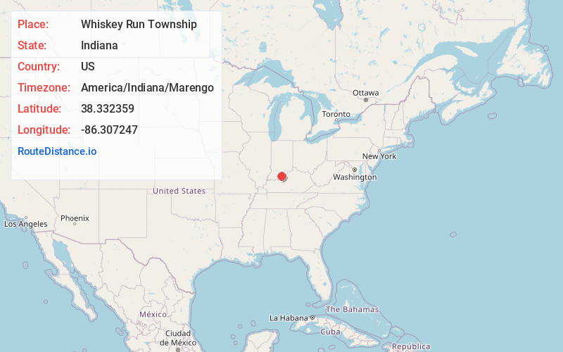 Map of Whiskey Run Township